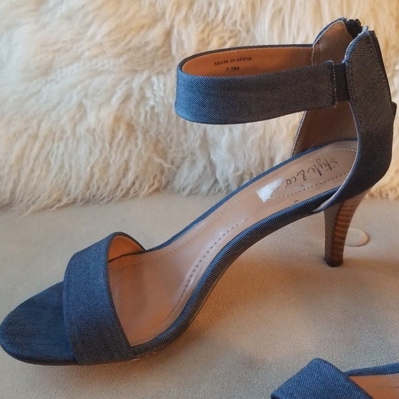 ***Style & Co Denim Dress Sandal - Picture 2 of 7